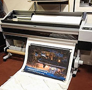 The first 24x36 inch Quote Painting comes off the printer